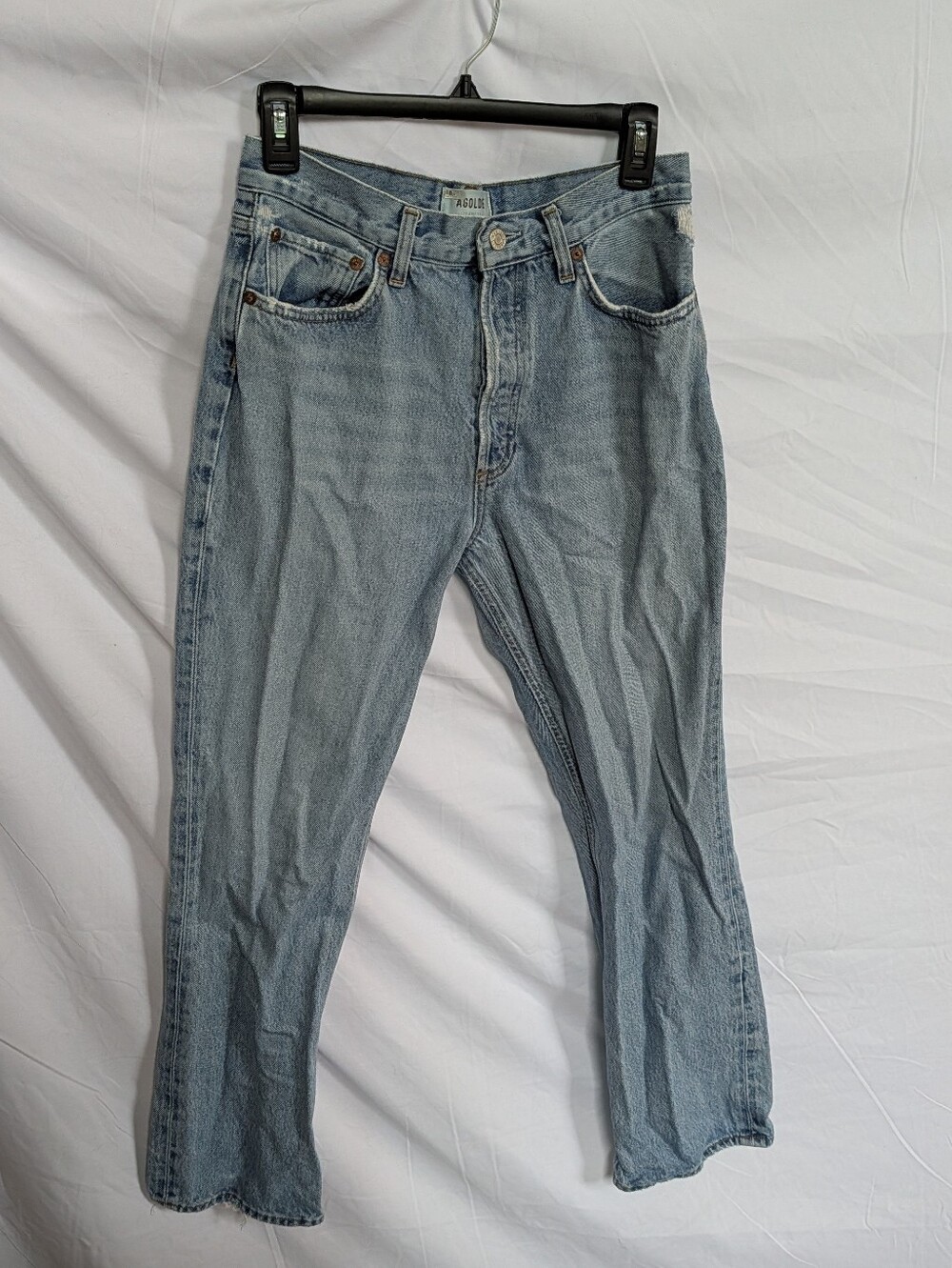 Agolde Light Blue Straight-Leg Jeans